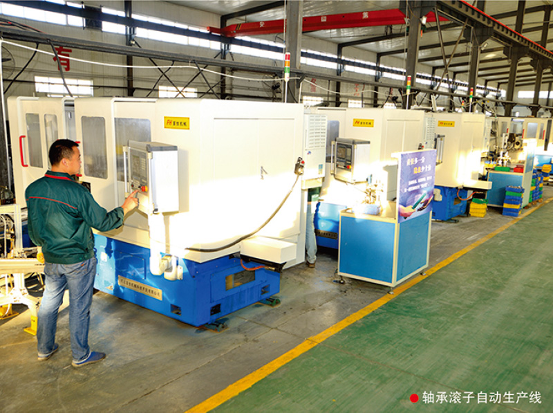 Bearing roller production line